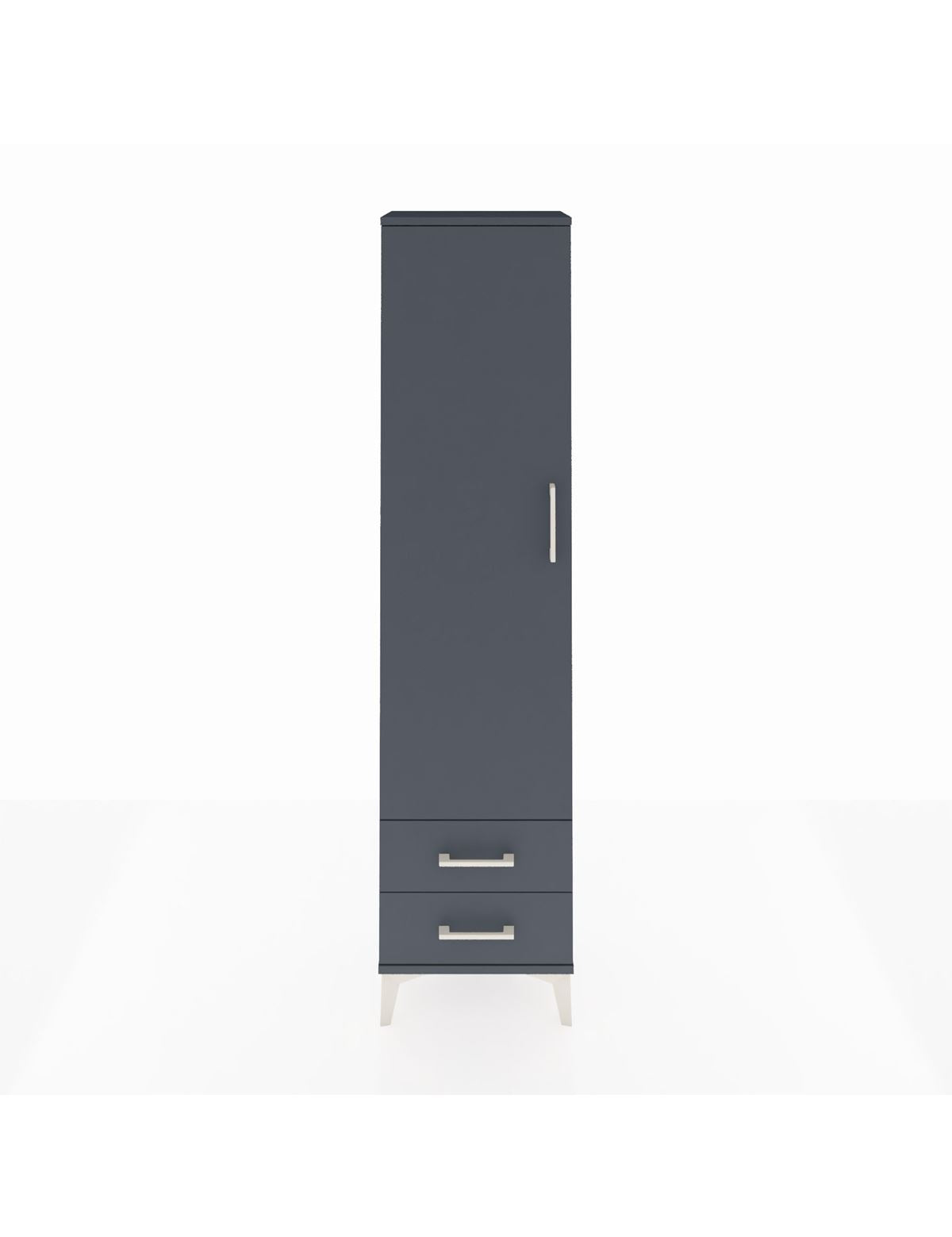 Arges Dolap Tek Raflı 2 Çekmeceli Tek Askılı 44x30x182 - S22M029V5A