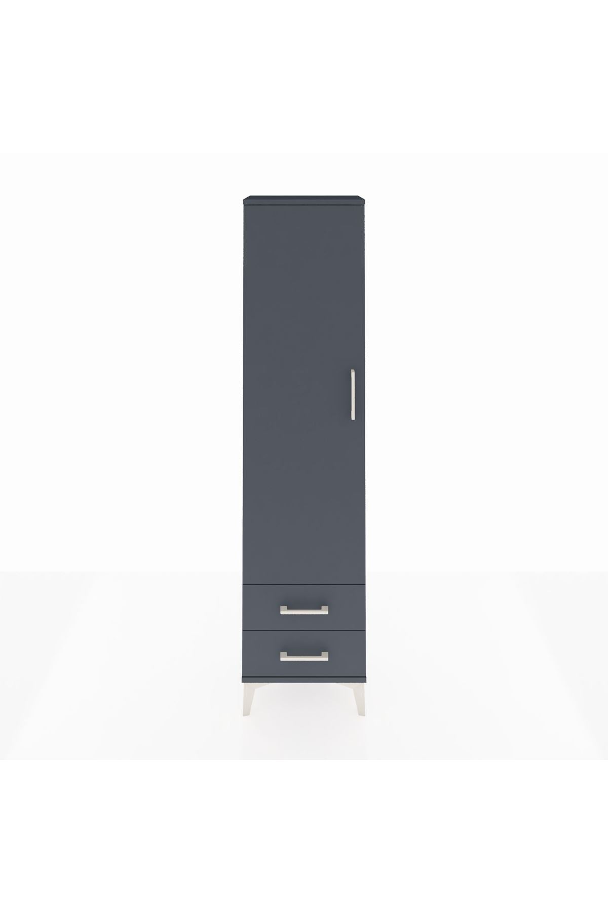 Arges Dolap Tek Raflı 2 Çekmeceli Tek Askılı 44x30x182 - S22M029V5A