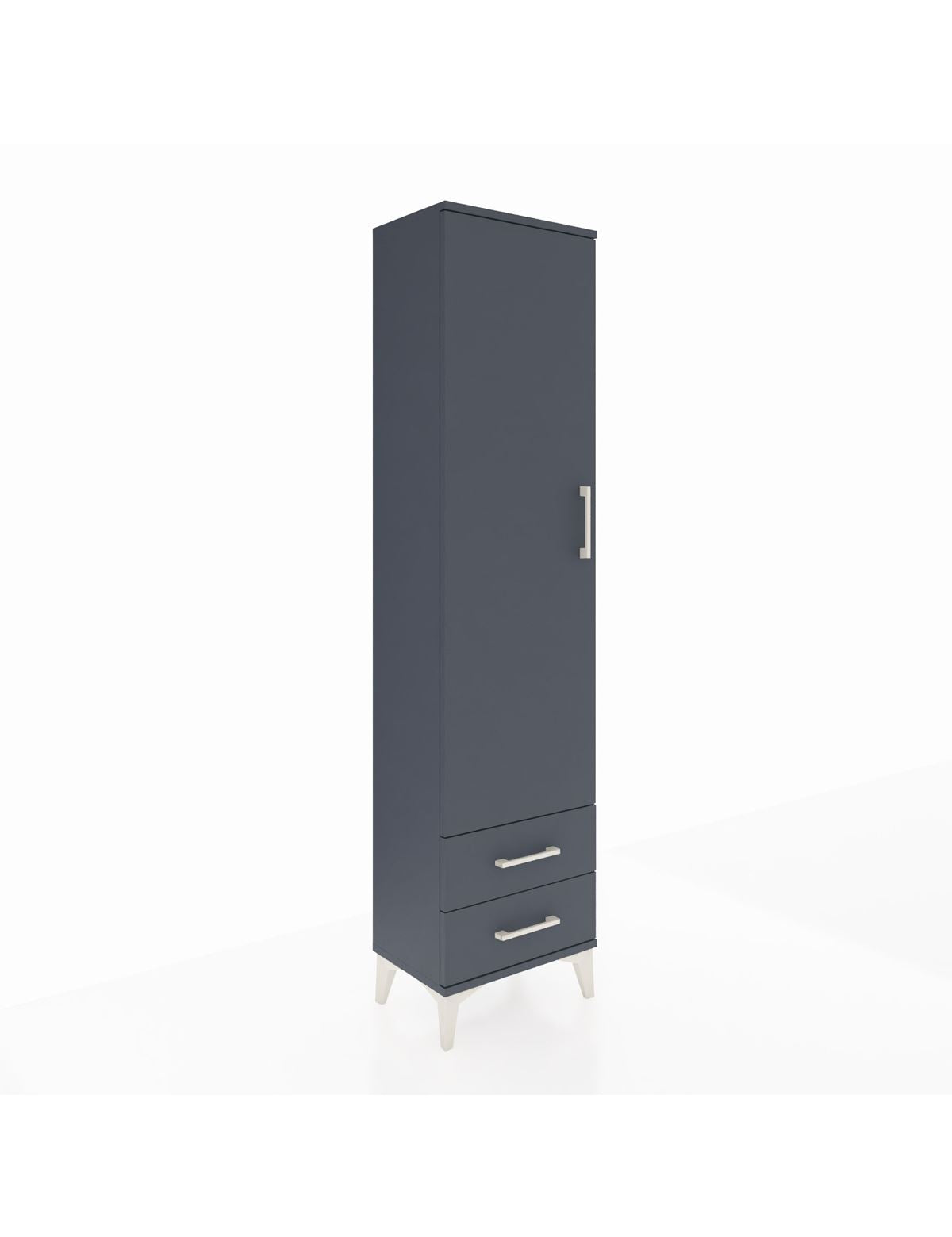 Arges Dolap Tek Raflı 2 Çekmeceli Tek Askılı 44x30x182 - S22M029V5A