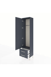 Arges Dolap Tek Raflı 2 Çekmeceli Tek Askılı 44x30x182 - S22M029V5A