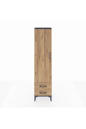 Arges Dolap Tek Raflı 2 Çekmeceli Tek Askılı 44x30x182 - S22M029V6A