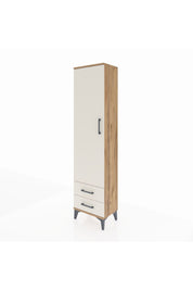 Arges Dolap Tek Raflı 2 Çekmeceli Tek Askılı 44x30x182 - S22M029V7A