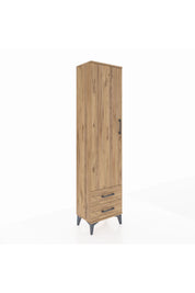 Arges Dolap Tek Raflı 2 Çekmeceli Tek Askılı 44x30x182 - S22M029V9A