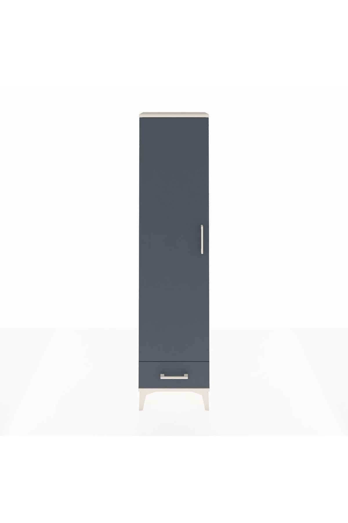 Arges Dolap 2 Raflı Tek Çekmeceli Tek Askılı 44x30x182 - S22M030V2A