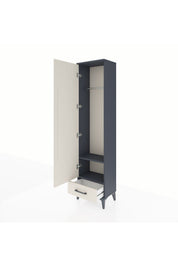 Arges Dolap 2 Raflı Tek Çekmeceli Tek Askılı 44x30x182 - S22M030V4A