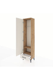 Arges Dolap 2 Raflı Tek Çekmeceli Tek Askılı 44x30x182 - S22M030V7A