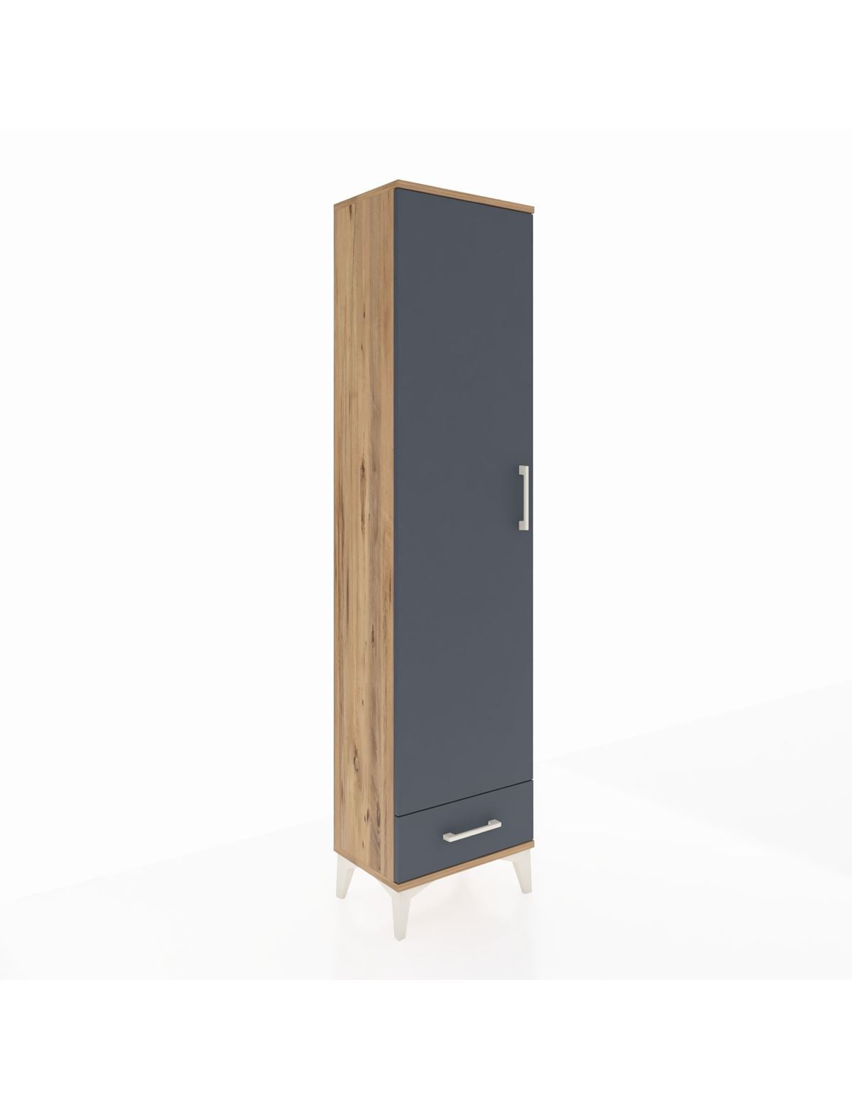 Arges Dolap 2 Raflı Tek Çekmeceli Tek Askılı 44x30x182 - S22M030V8A