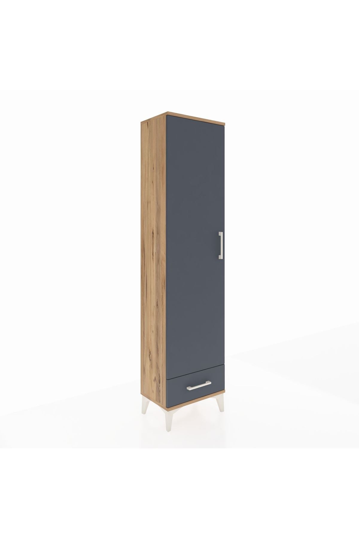 Arges Dolap 2 Raflı Tek Çekmeceli Tek Askılı 44x30x182 - S22M030V8A