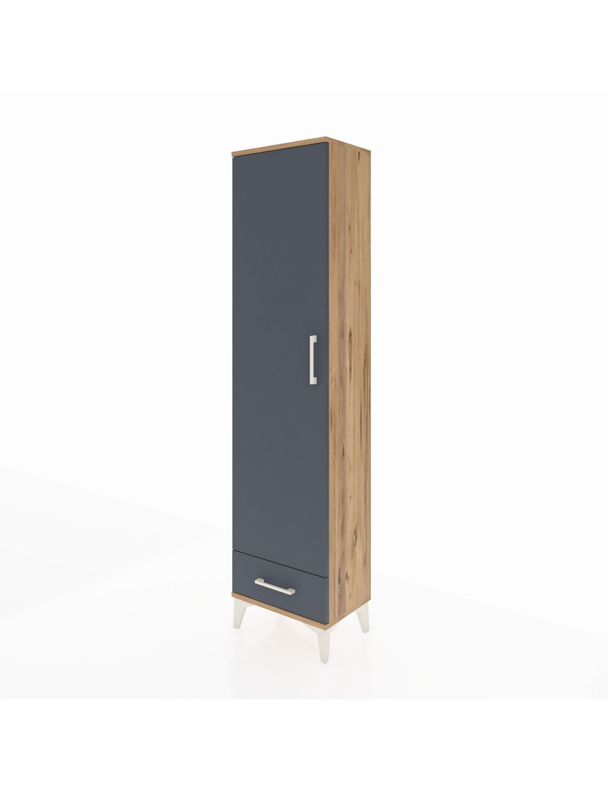 Arges Dolap 2 Raflı Tek Çekmeceli Tek Askılı 44x30x182 - S22M030V8A