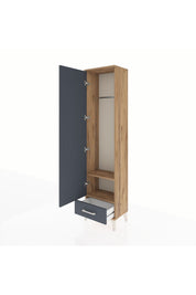 Arges Dolap 2 Raflı Tek Çekmeceli Tek Askılı 44x30x182 - S22M030V8A
