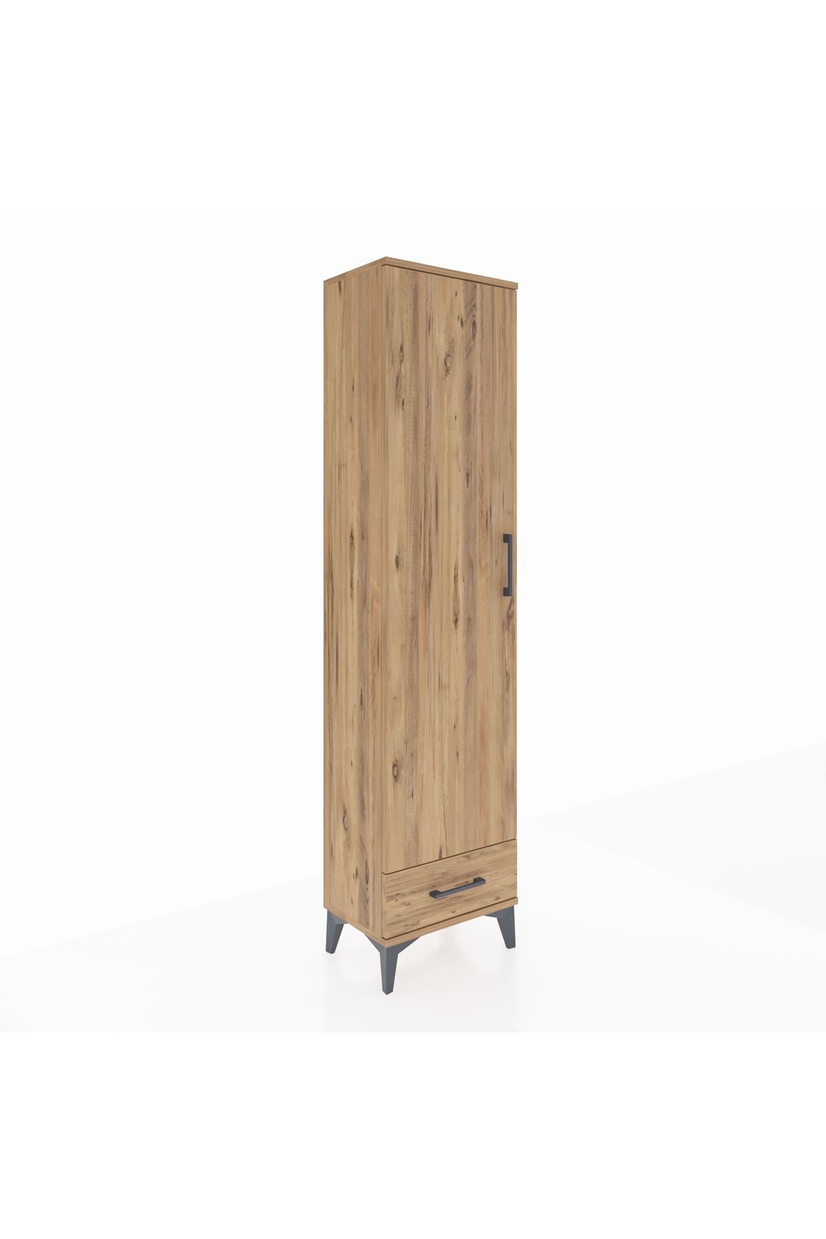Arges Dolap 2 Raflı Tek Çekmeceli Tek Askılı 44x30x182 - S22M030V9A