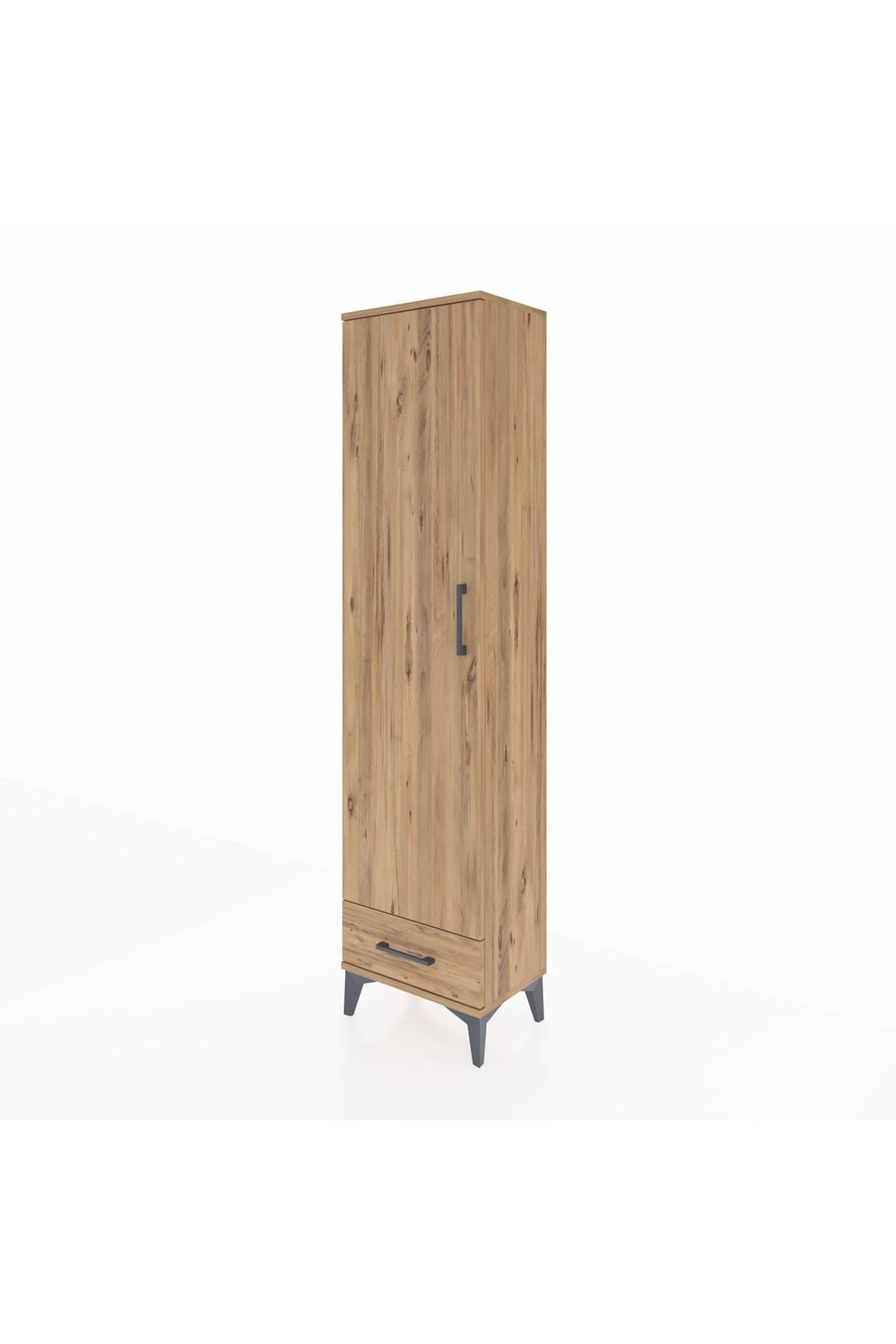 Arges Dolap 2 Raflı Tek Çekmeceli Tek Askılı 44x30x182 - S22M030V9A