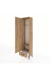 Arges Dolap 2 Raflı Tek Çekmeceli Tek Askılı 44x30x182 - S22M030V9A