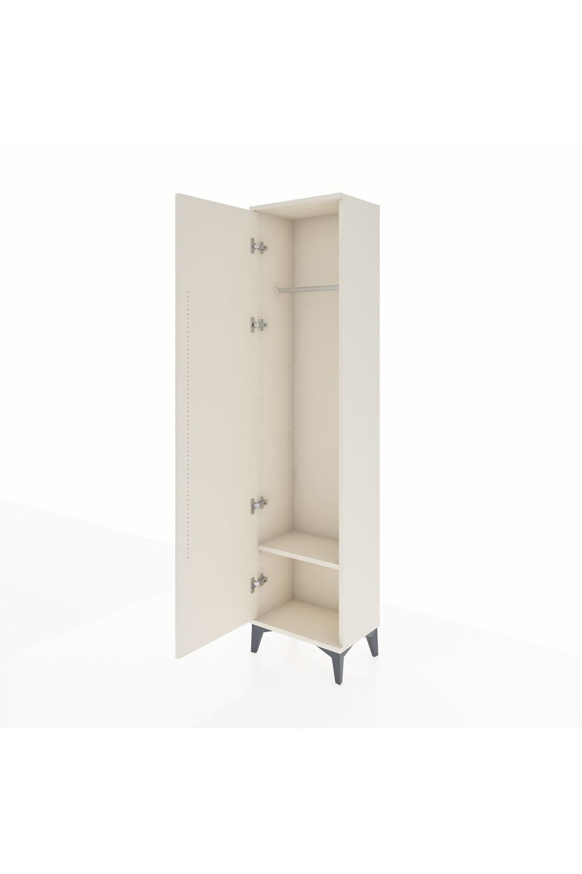 Arges Dolap Tek Raflı Tek Kapaklı Tek Askılı 44x30x182 - S22M031V1A