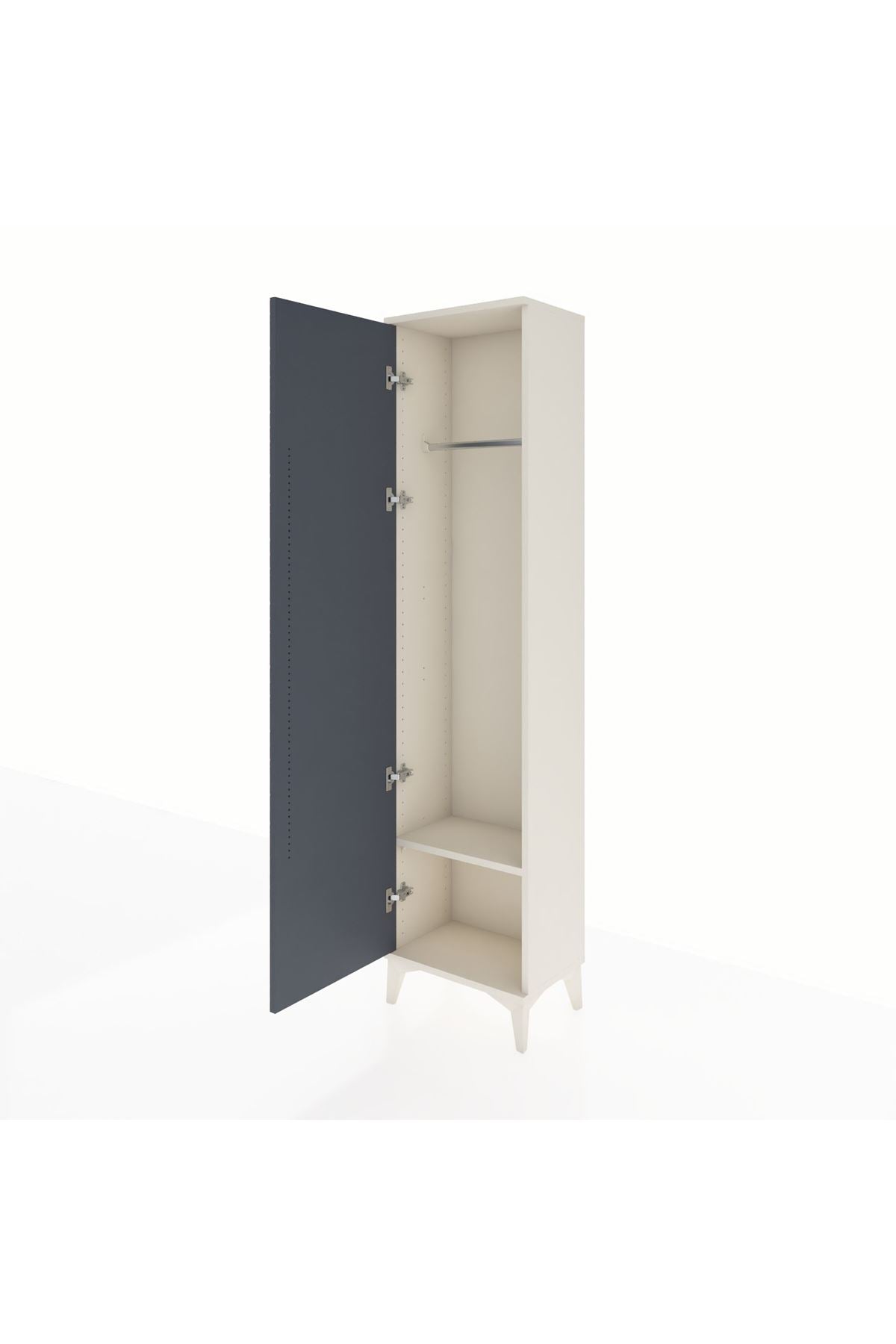 Arges Dolap Tek Raflı Tek Kapaklı Tek Askılı 44x30x182 - S22M031V2A