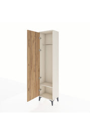 Arges Dolap Tek Raflı Tek Kapaklı Tek Askılı 44x30x182 - S22M031V3A