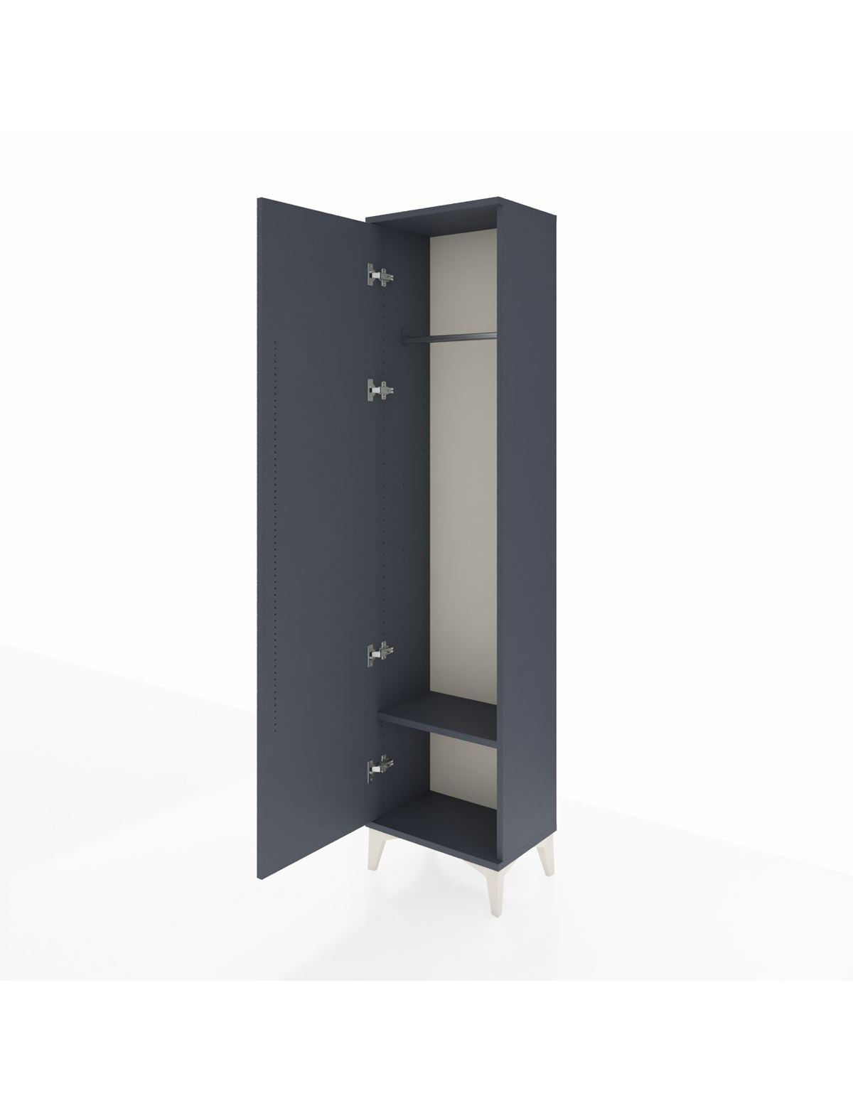 Arges Dolap Tek Raflı Tek Kapaklı Tek Askılı 44x30x182 - S22M031V5A