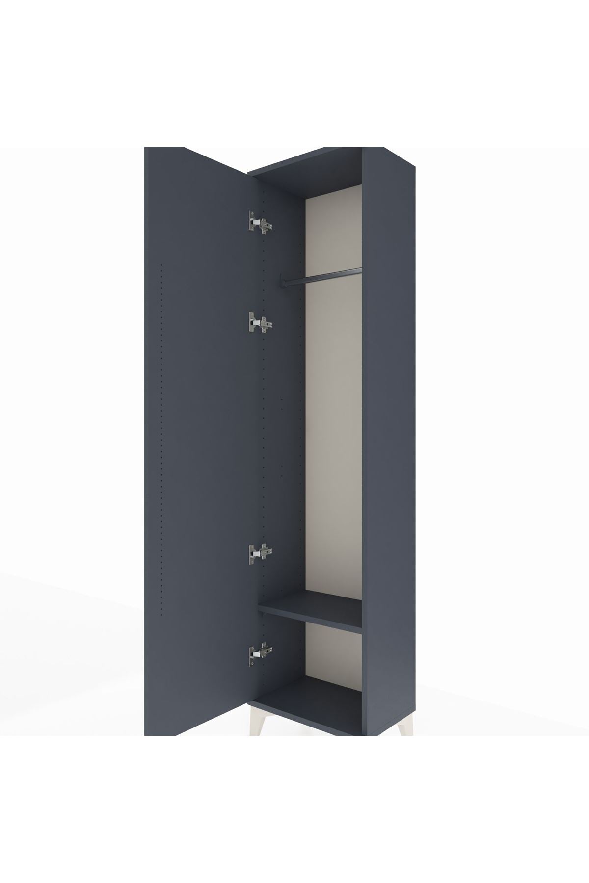 Arges Dolap Tek Raflı Tek Kapaklı Tek Askılı 44x30x182 - S22M031V5A