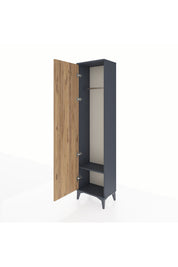 Arges Dolap Tek Raflı Tek Kapaklı Tek Askılı 44x30x182 - S22M031V6A