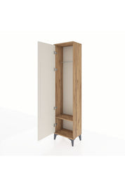 Arges Dolap Tek Raflı Tek Kapaklı Tek Askılı 44x30x182 - S22M031V7A