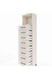 Arges Dolap Tek Raflı 8 Çekmeceli 44x30x182 - S22M032V1A