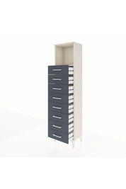 Arges Dolap Tek Raflı 8 Çekmeceli 44x30x182 - S22M032V2A