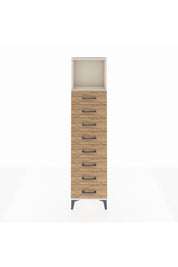 Arges Dolap Tek Raflı 8 Çekmeceli 44x30x182 - S22M032V3A