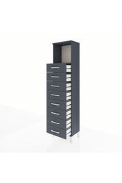 Arges Dolap Tek Raflı 8 Çekmeceli 44x30x182 - S22M032V5A