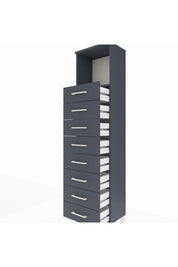 Arges Dolap Tek Raflı 8 Çekmeceli 44x30x182 - S22M032V5A