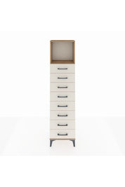Arges Dolap Tek Raflı 8 Çekmeceli 44x30x182 - S22M032V7A