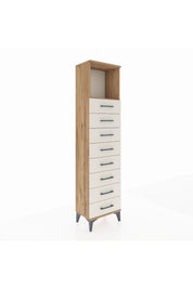 Arges Dolap Tek Raflı 8 Çekmeceli 44x30x182 - S22M032V7A