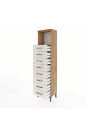 Arges Dolap Tek Raflı 8 Çekmeceli 44x30x182 - S22M032V7A