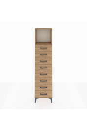 Arges Dolap Tek Raflı 8 Çekmeceli 44x30x182 - S22M032V9A