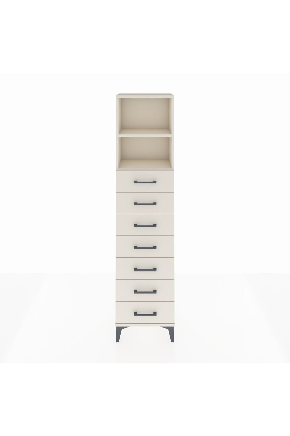 Arges Dolap 2 Raflı 7 Çekmeceli 44x30x182 - S22M033V1A