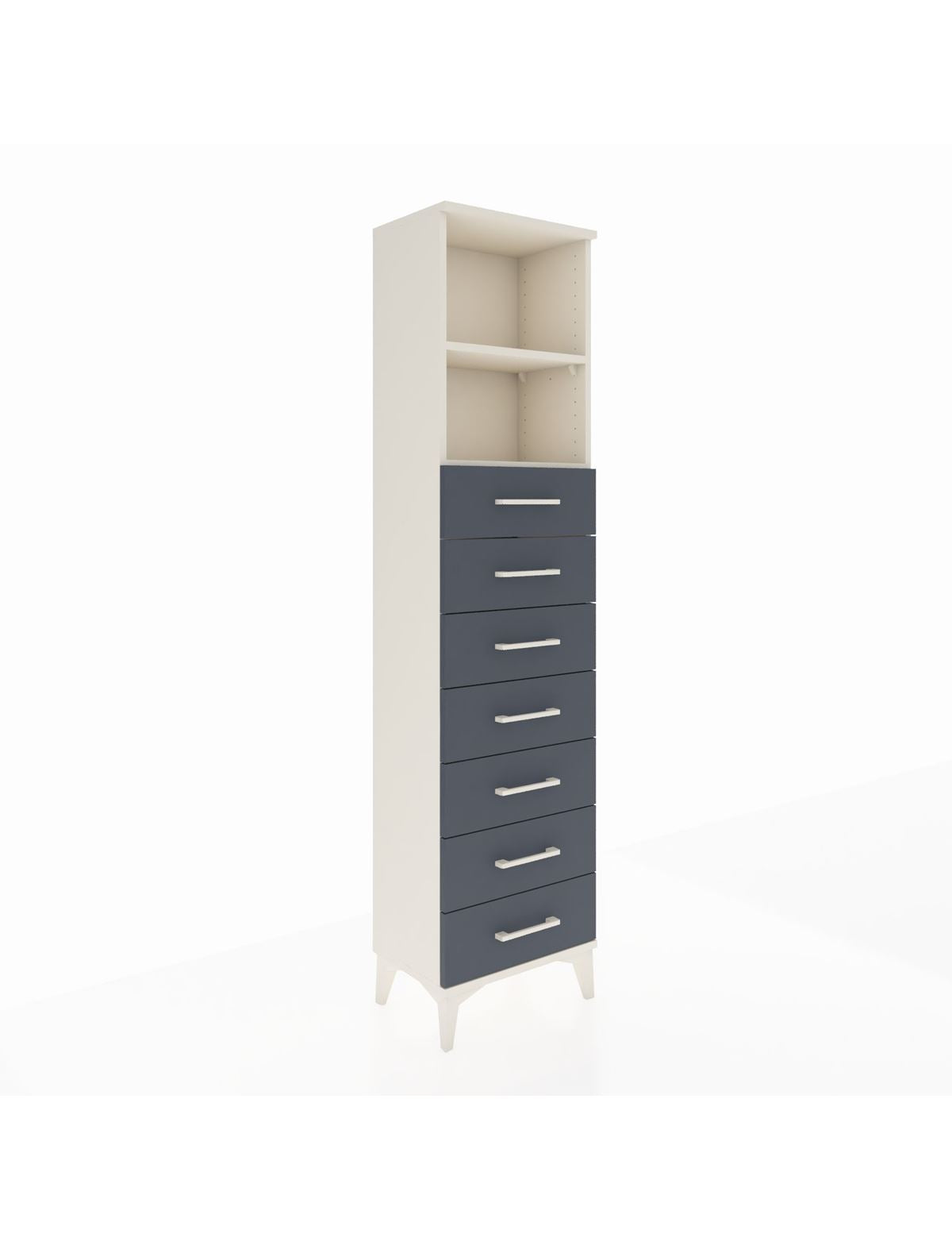 Arges Dolap 2 Raflı 7 Çekmeceli 44x30x182 - S22M033V2A