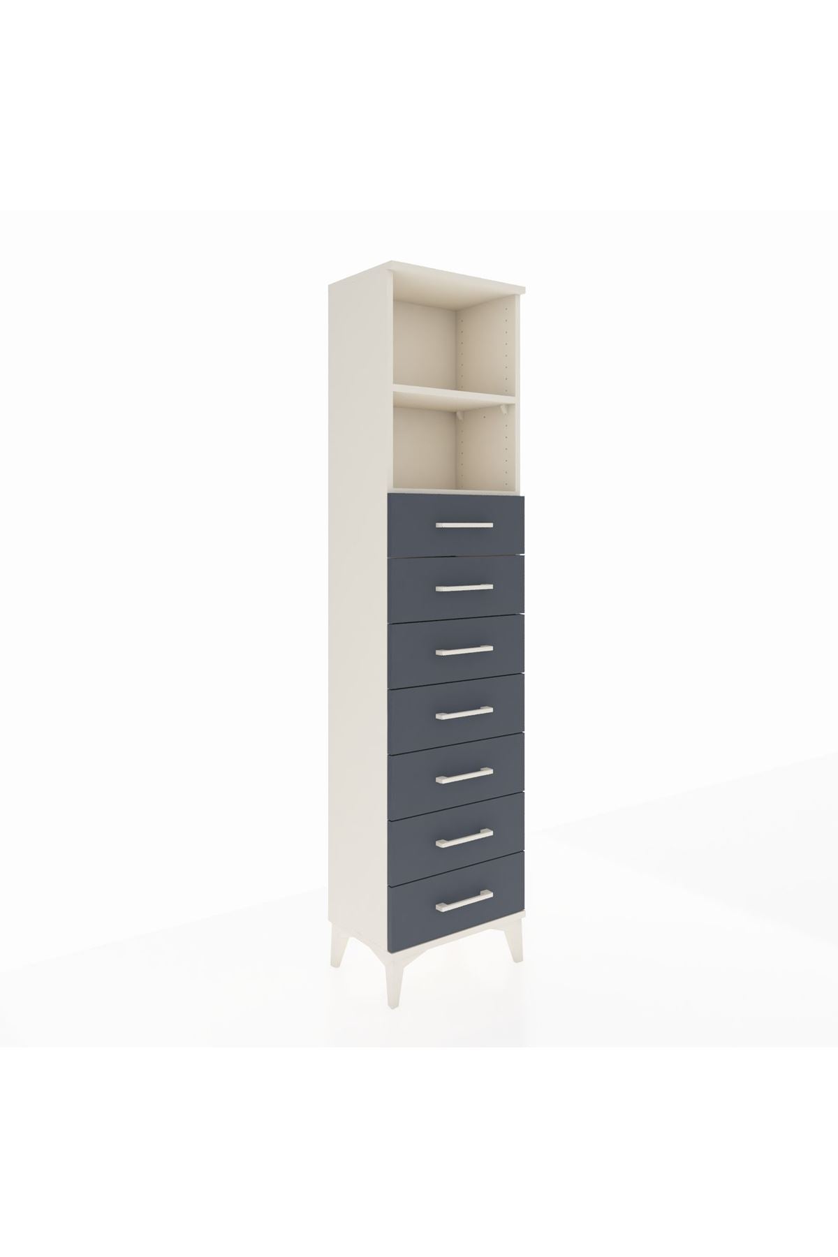 Arges Dolap 2 Raflı 7 Çekmeceli 44x30x182 - S22M033V2A