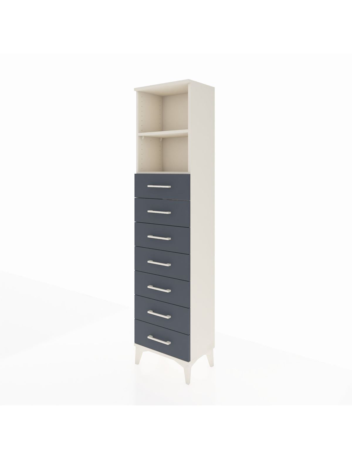 Arges Dolap 2 Raflı 7 Çekmeceli 44x30x182 - S22M033V2A