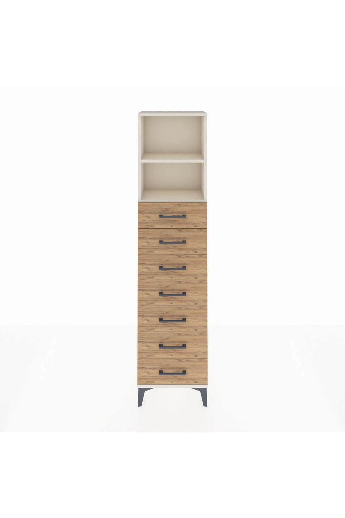 Arges Dolap 2 Raflı 7 Çekmeceli 44x30x182 - S22M033V3A