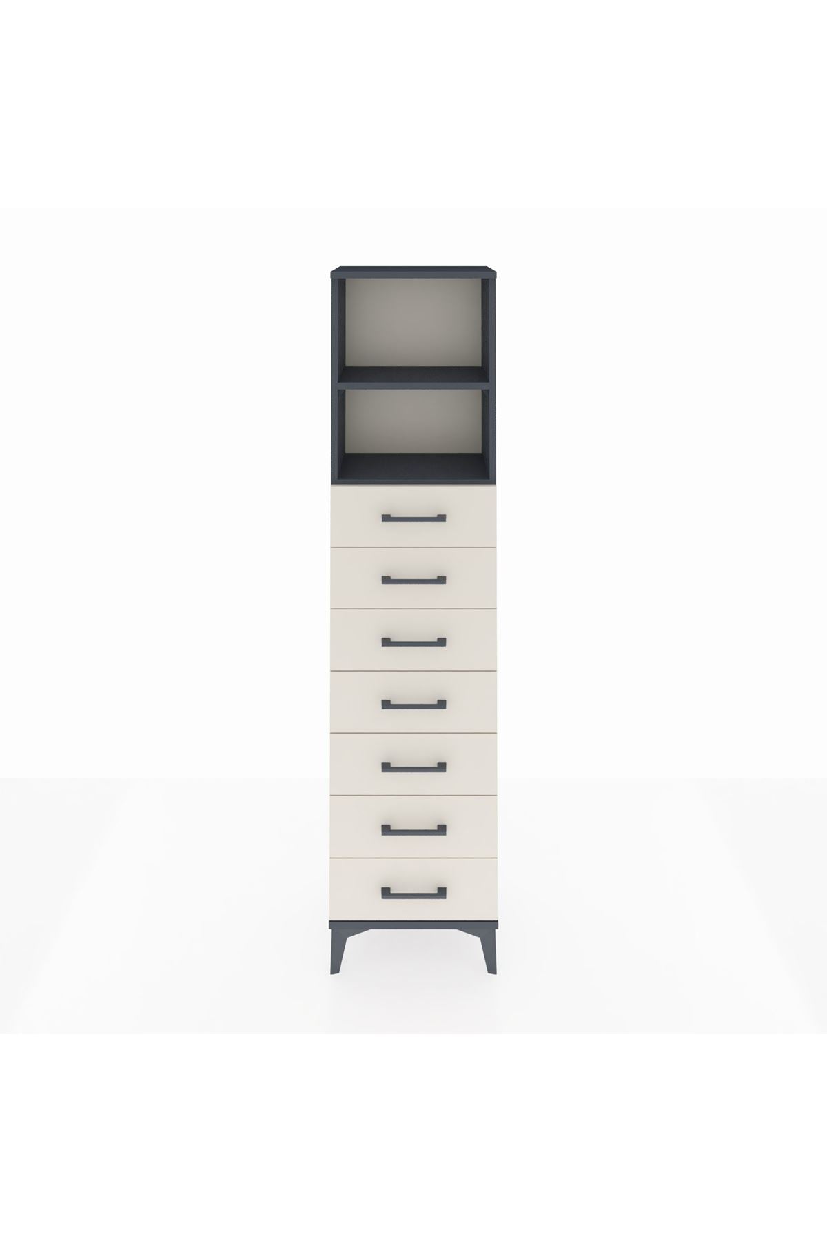 Arges Dolap 2 Raflı 7 Çekmeceli 44x30x182 - S22M033V4A