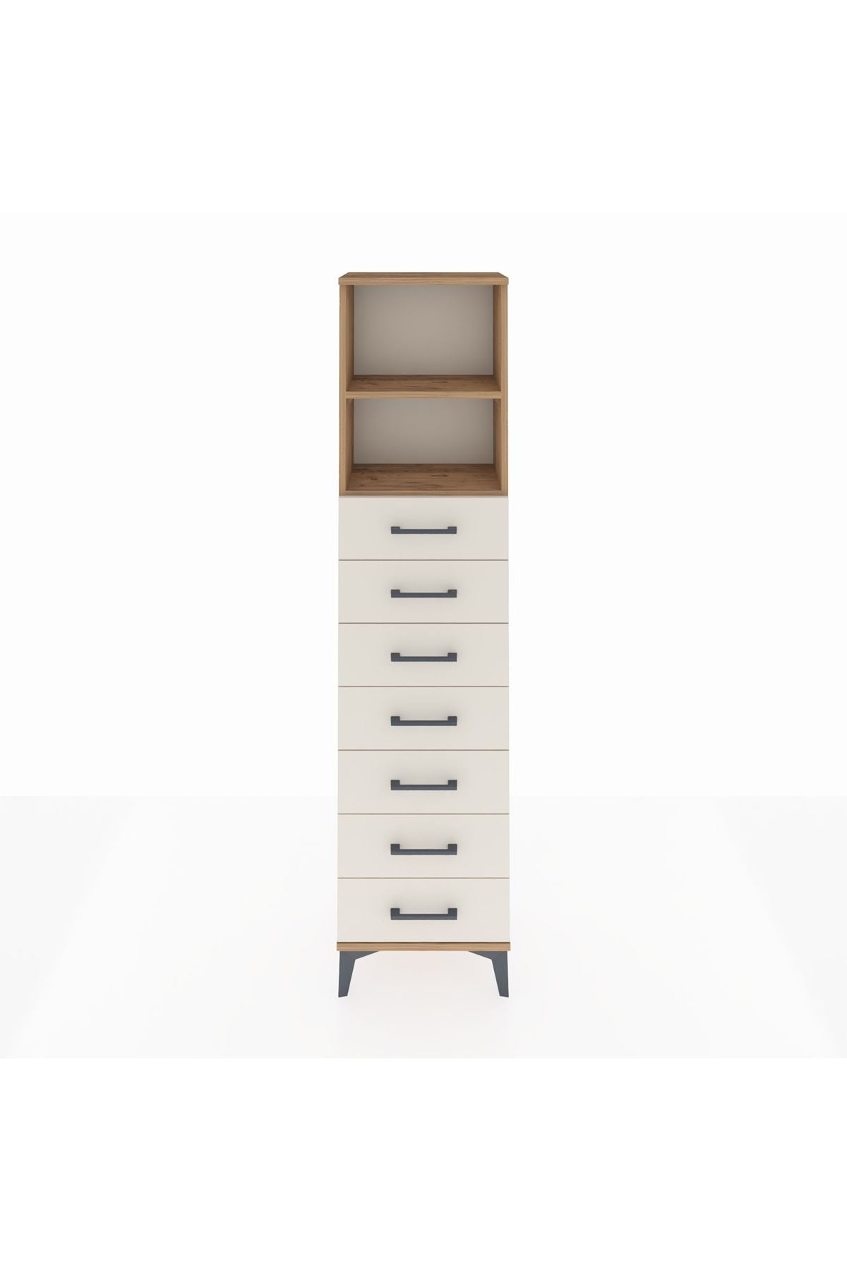 Arges Dolap 2 Raflı 7 Çekmeceli 44x30x182 - S22M033V7A