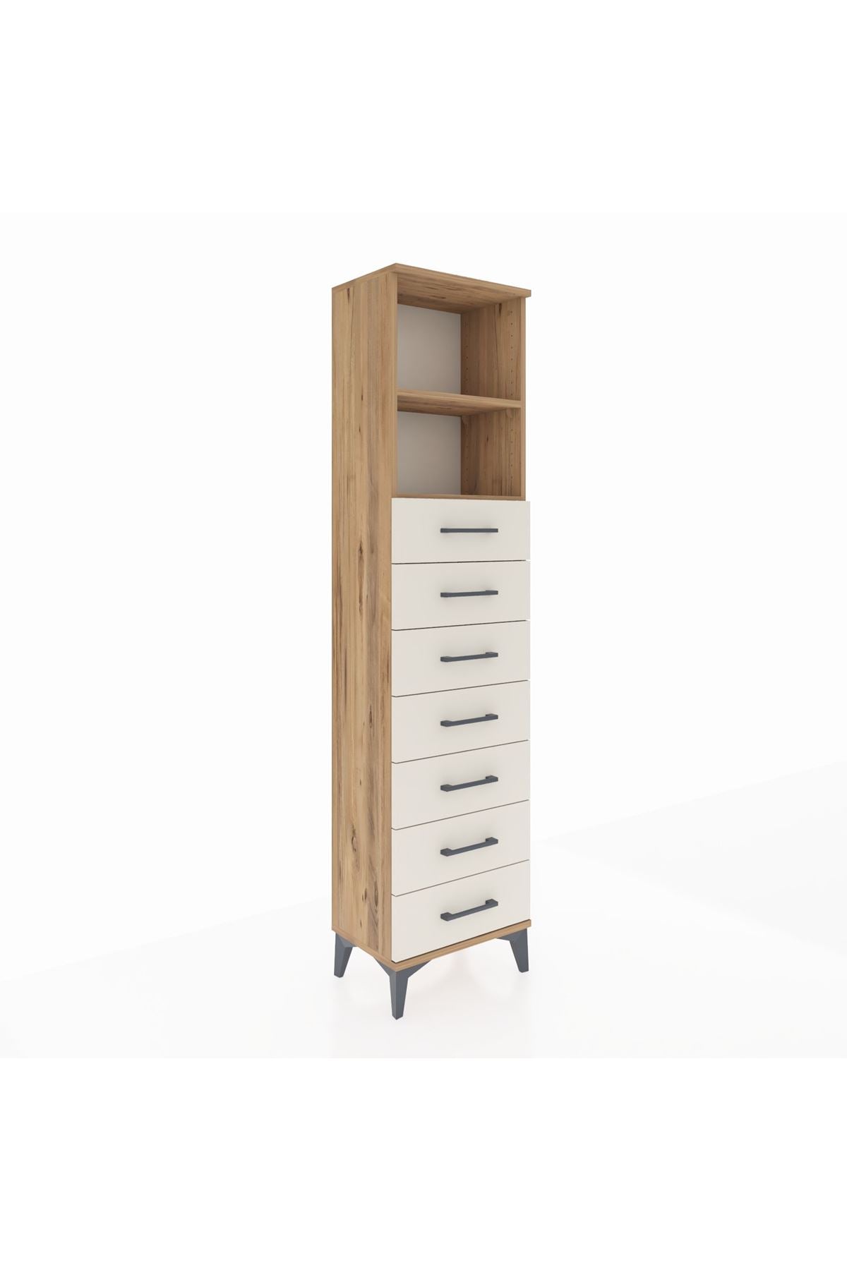Arges Dolap 2 Raflı 7 Çekmeceli 44x30x182 - S22M033V7A