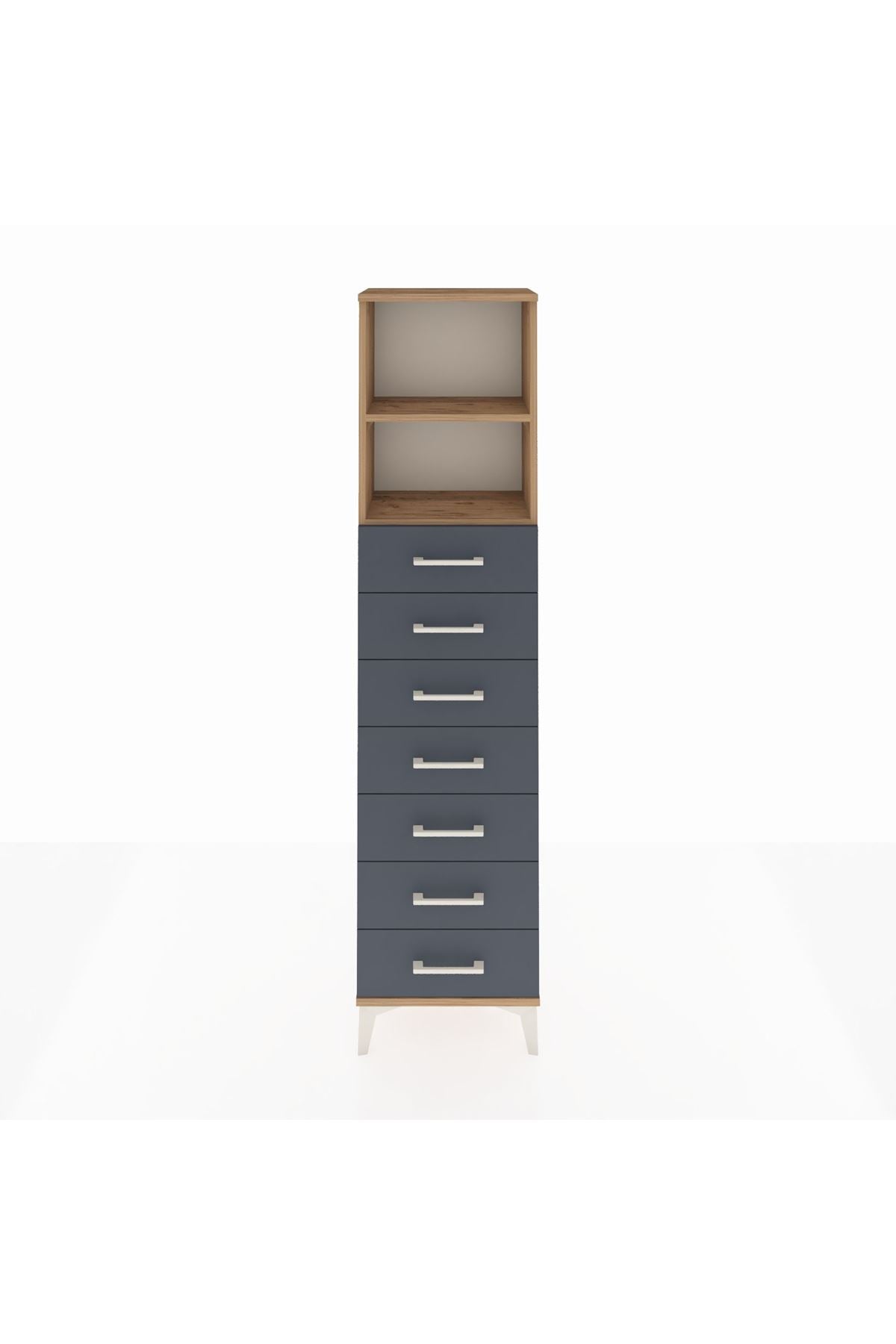 Arges Dolap 2 Raflı 7 Çekmeceli 44x30x182 - S22M033V8A