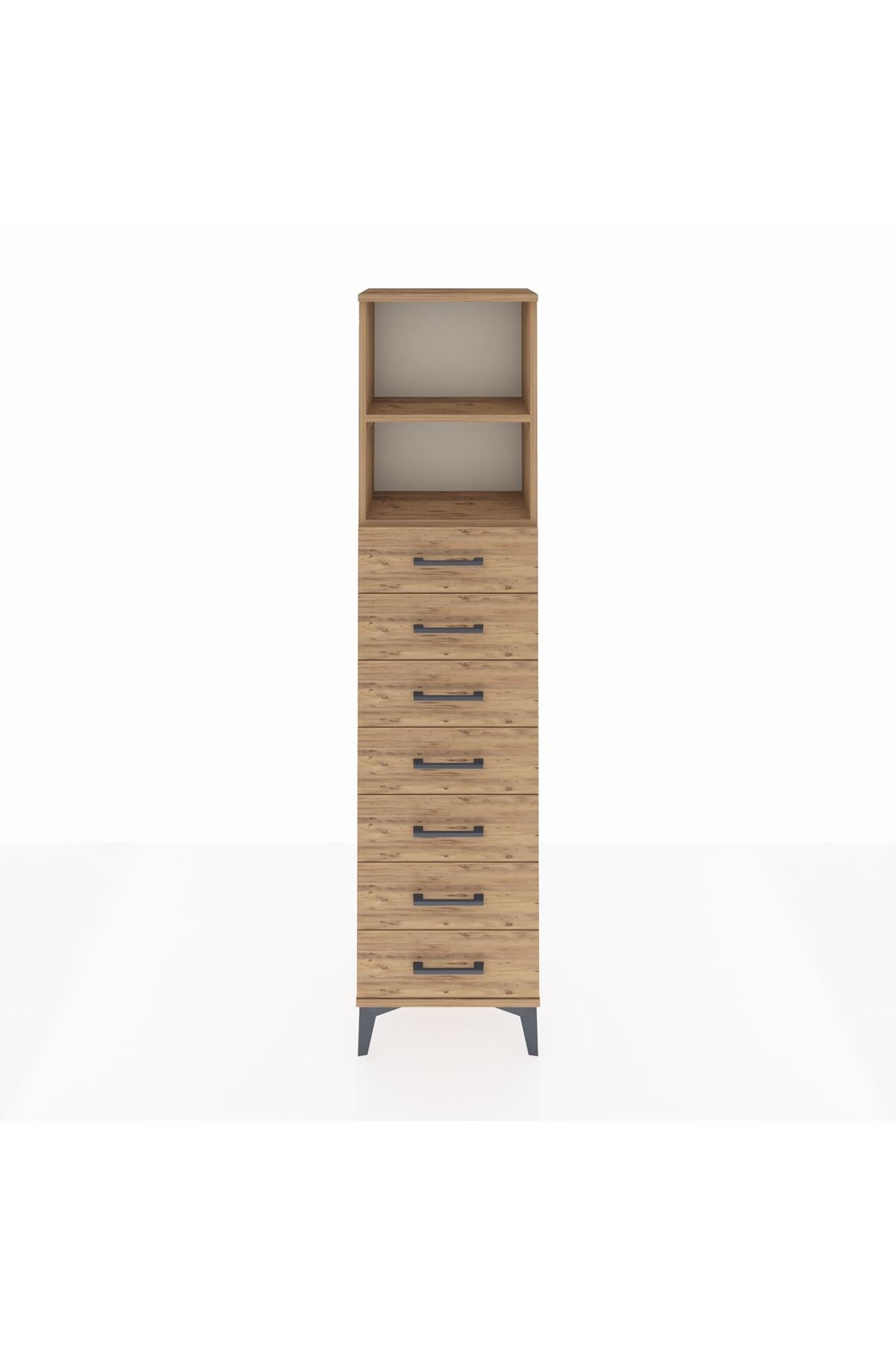 Arges Dolap 2 Raflı 7 Çekmeceli 44x30x182 - S22M033V9A