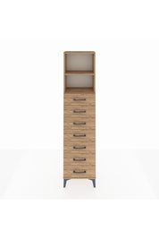 Arges Dolap 2 Raflı 7 Çekmeceli 44x30x182 - S22M033V9A