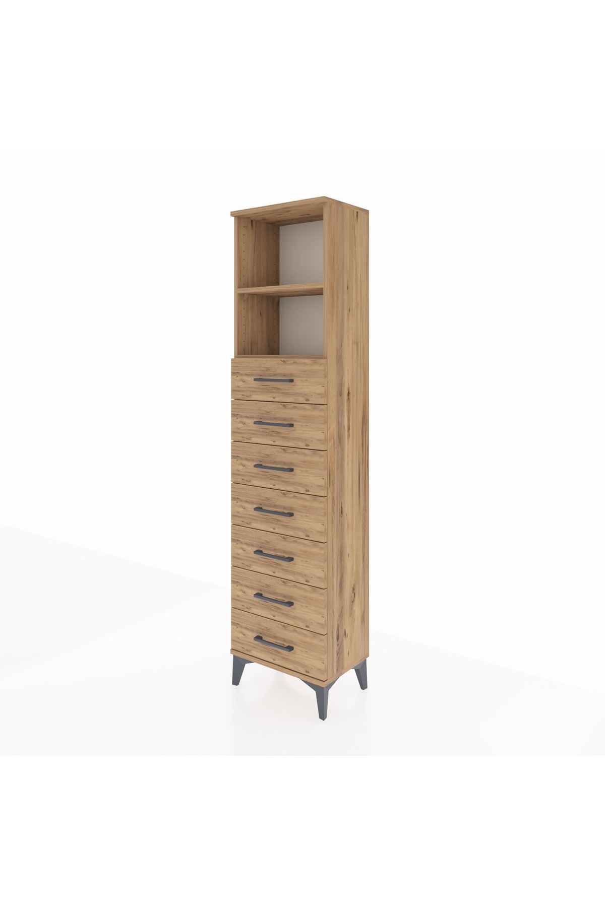 Arges Dolap 2 Raflı 7 Çekmeceli 44x30x182 - S22M033V9A