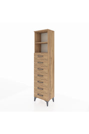 Arges Dolap 2 Raflı 7 Çekmeceli 44x30x182 - S22M033V9A