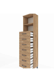 Arges Dolap 2 Raflı 7 Çekmeceli 44x30x182 - S22M033V9A