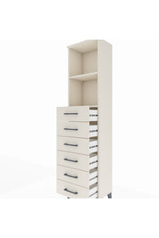 Arges Dolap 2 Raflı 6 Çekmeceli 44x30x182 - S22M034V1A