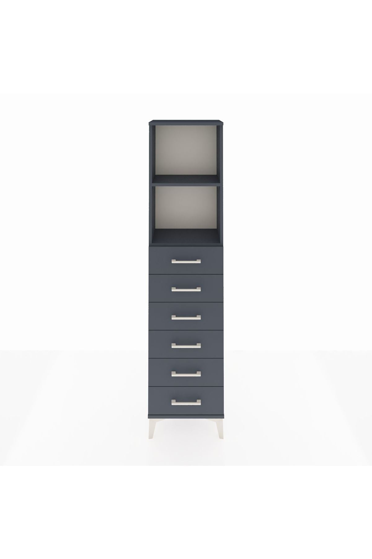 Arges Dolap 2 Raflı 6 Çekmeceli 44x30x182 - S22M034V5A