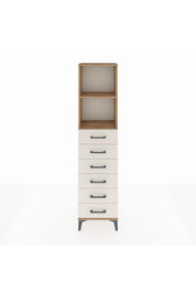 Arges Dolap 2 Raflı 6 Çekmeceli 44x30x182 - S22M034V7A
